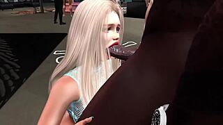 Couple enjoys oral sex with Catalina's monster cock