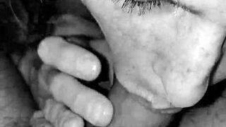 Rhonda bj queen sucks cum out of my nuts