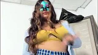 Horny Latina Student Waits For Boyfriend To Fuck Her