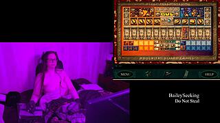 playing through blackmoor manor with naked brunette big tits