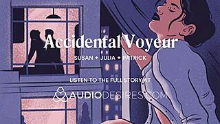 She Finger Fucks Pussy While Neighbors Fuck In Front Of Window!