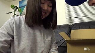 toy-loving girl shows vibrator collection with kamiki fuma