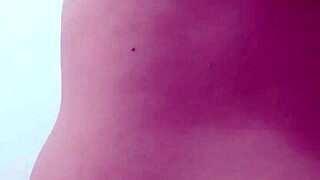 Brazilian woman chats and prepares for her work day