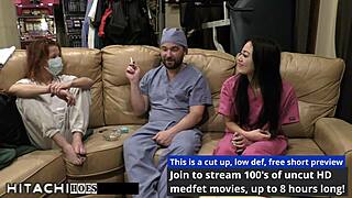 Pasien Blaire Celeste Dapat Orgasm Hitachi dari Dokter di Fetish Rumah Sakit