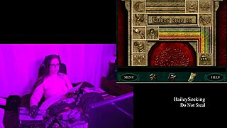 playing through blackmoor manor with naked brunette big tits