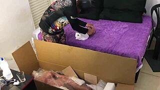 My new girlfriend Alice arrives as a beautiful realistic sex doll