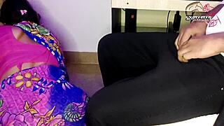 Indian Maid Bent Over