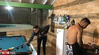 blonde milf letting her tattooed friend fuck her ass hard 😈