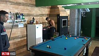 blonde milf letting her tattooed friend fuck her ass hard 😈