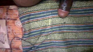 I Cum On My Oiled Indian Cock After A Hard Session