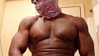 Hallelujah Johnson worships Jeremiah's big black cock in domination scene