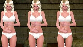 triplet sisters get belly inflation with ripped clothes