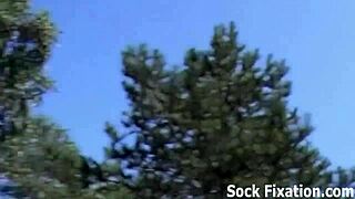 Watching lesbians lick feet in pantyhose orgy