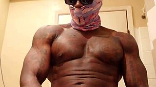 Hallelujah Johnson worships Jeremiah's big black cock in domination scene