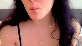 She plays with her dildo and cums so hard in solo session.