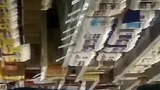 Candid hidden teen ass captured in video