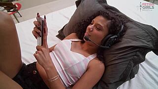 Young Latina Girl Earns Money For Sugar Daddy With Small Tits