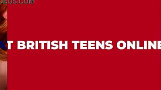 worship this british teen's ass with anal play and buttplug