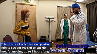 Dr. Tampa examines Ditria Rose's first gyno visit