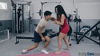 Curly Brunette Pornstar Shakes Big Ass Before Deep Fuck