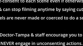 Angel Ramiraz feels humiliated in the cum clinic extraction backstage