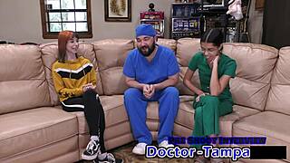 Dr. Tampa examines Ditria Rose's first gyno visit