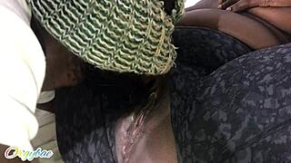 wow, straight girl takes 100 strokes from big black cock!