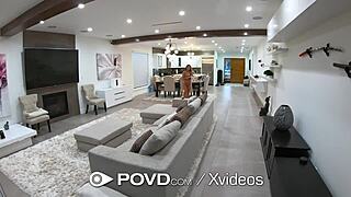 povd giant dildo loosens wet pussy for pounding