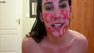 Self-punishing with pissing, slapping, gagging, and dirty talk 😈