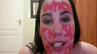 Self-punishing with pissing, slapping, gagging, and dirty talk 😈