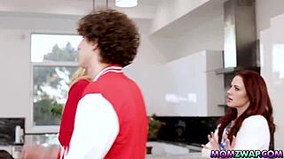 Stepmoms Jessica Ryan and Savvy Suxx interact with stepsons Anthony Pierce and Dylan Ledger