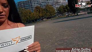 Hey, this curvy latina with big tits got picked up on the street for fucking?