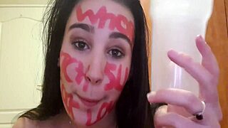 Self-punishing with pissing, slapping, gagging, and dirty talk 😈