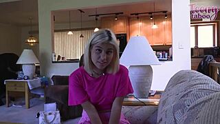 Pretty College Babysitter Lilith Grace Gets Bent Over for Quickie Cunilingus and Cowgirl Riding with Boss Seth Brogan