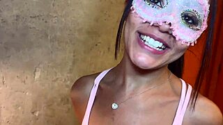 pov skinny novinha gets fucked without condom in bathroom