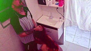 Stranger Enters Women's Bathroom And Fucks Married Woman