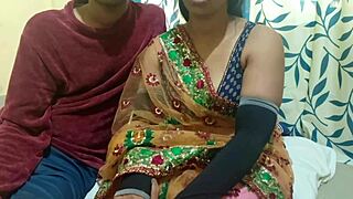 Desi Indian sexy wife enjoys doggystyle fucking orgasm.