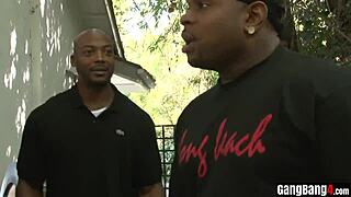 Naive Tiny Blonde Teen Gets Intense Interracial Gangbang With Big Black Cocks