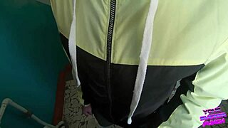 Risky blowjob on public staircase long hair friend sex lick girlfriend liquid lunch ponytail street teen 18+ huge