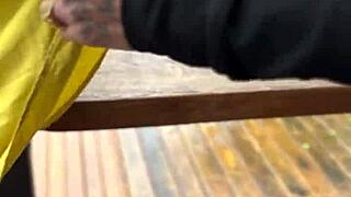 Shameless Young 18+ Wife Gets Fucked On Porch