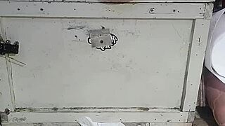 Mature woman stretches with huge dildos