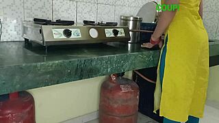 can't fuck in kitchen, mother-in-law might come, let's go to room