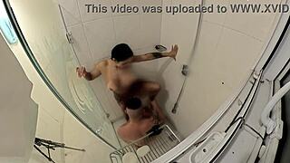 watch me fucking the hot girlfriend in the bathroom