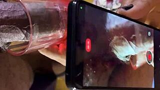 behind scenes, bella dona's ass torn in interracial anal, cum inside