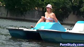 i'm riding the waterbike naked in public