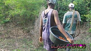 Деси Мелани тин 18+ получает подчиненный секс на африканской ферме пальмовых фруктов