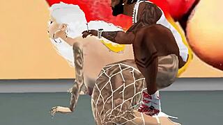 horny slut barbie city takes ghetto pornstar agent's cock in her holes