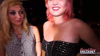 I watch Skinny Jackie and Exotic Trinity sharing cock while masturbating.