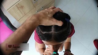 Latina Pretends Pain To Show Ass To Stepbrother For Fucking