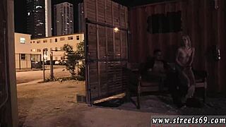 Teen Oasis, extremely skinny, gets bound and dominated in anal sex with old Goldie.